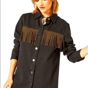 COPY - NWT American bazi denim shirt jacket medium